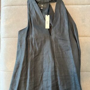 Banana Republic black linen top